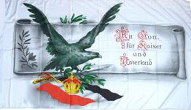 Für Kaiser und Vaterland Fahne / Flagge 90x150 cm