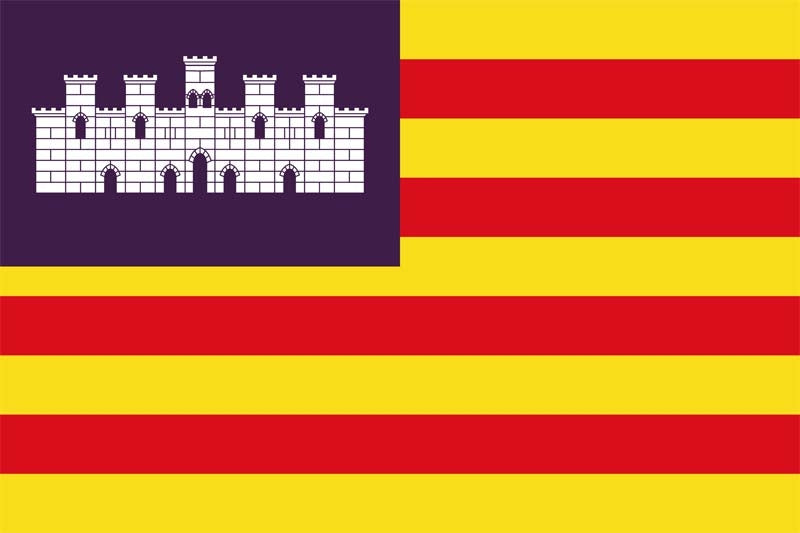 Balearen/Balearische Inseln Fahne / Flagge 90x150 cm