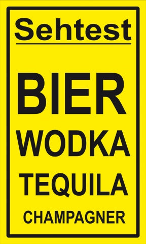 Bier Sehtest Fahne / Flagge 90x150 cm
