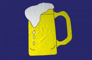 Bierkrug Fahne/ Flagge 90x150 cm