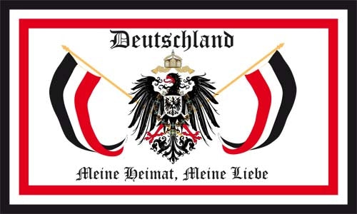 Deutschland Meine Heimat, Meine Liebe Fahne / Flagge 90x150 cm