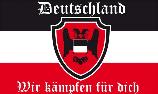 Deutschland Wir kämfen für dich Reichsflagge Fahne / Flagge 90x150 cm