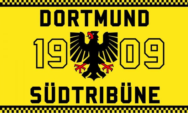 Dortmund - Südtribüne (Motiv 2) Fahne / Flagge 90x150 cm