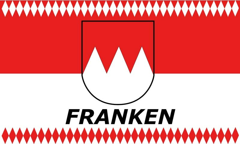 Franken Motiv 2 Fahne / Flagge 90x150 cm
