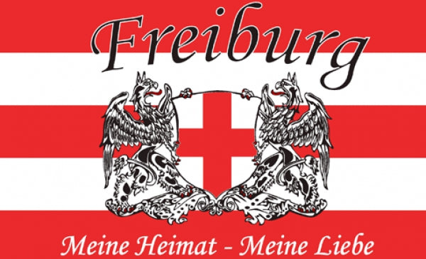 Freiburg Meine Heimat - Meine Liebe Fahne / Flagge 90x150 cm