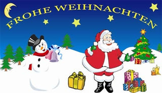 Frohe Weihnachten Fahne / Flagge 90x150 cm (Motiv 4)