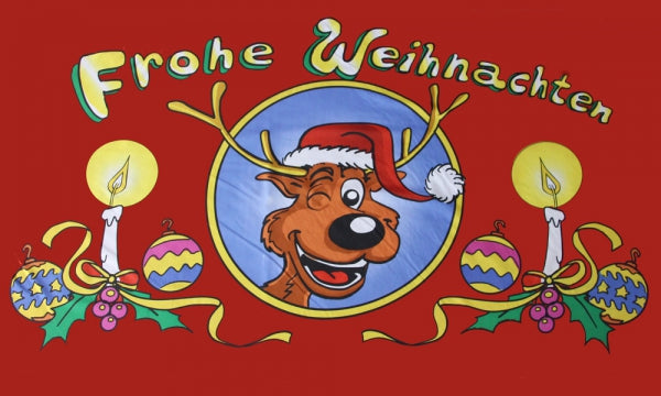 Frohe Weihnachten Motiv 9 Fahne / Flagge 90x150 cm
