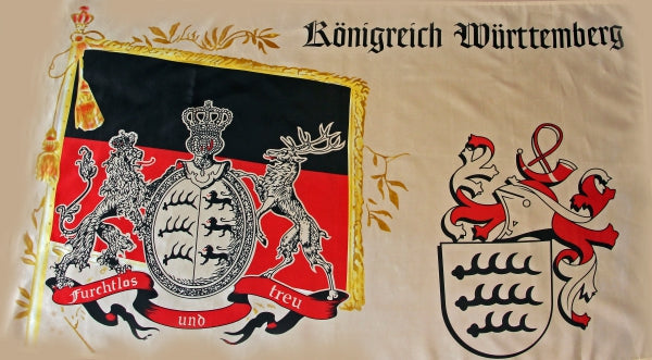 Königreich Württemberg (Motiv 5) Fahne / Flagge 90x150 cm