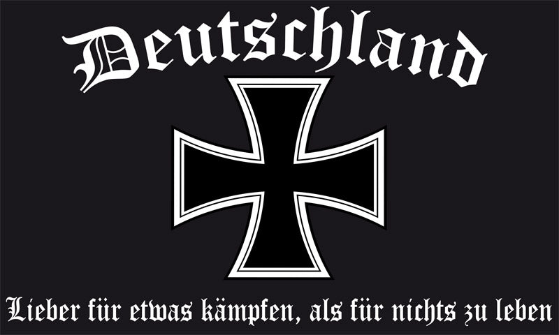 Lieber für etwas kämpfen Fahne / Flagge 90x150 cm
