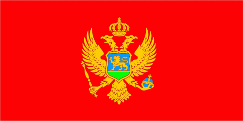 Montenegro Fahne / Flagge 90x150 cm