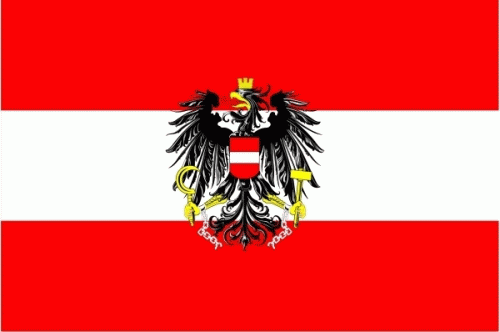 Österreich mit Adler Fahne / Flagge 90x150 cm