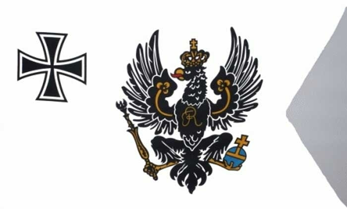 Preußen Topflagge (Kriegsflagge) Fahne / Flagge 90x150 cm