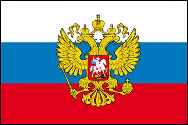 Russland mit Adler Fahne / Flagge 90x150 cm