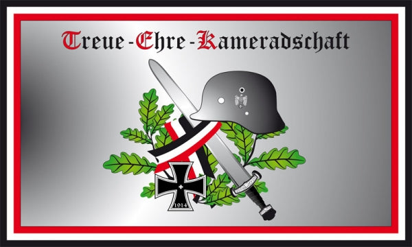 Treue, Ehre, Kameradschaft Fahne / Flagge 90x150 cm