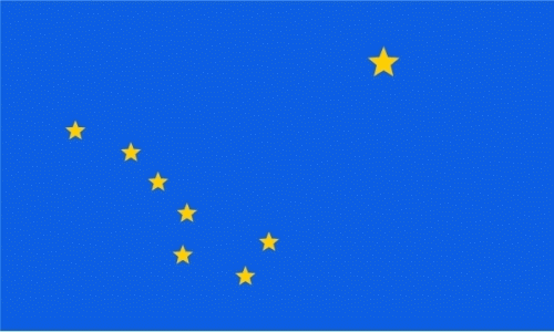 Alaska  Fahne / Flagge 90x150 cm