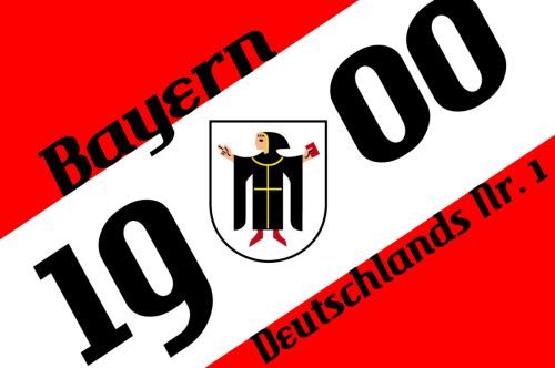 Bayern 1900 Fahne / Flagge 90x150 cm