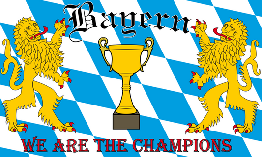 Bayern - We are the Champions Fahne / Flagge 90x150 cm