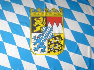 Bayern mit Wappen Fahne / Flagge 90x150 cm