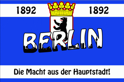 Berlin - Die Macht aus der Hauptstadt Fahne / Flagge 90x150 cm