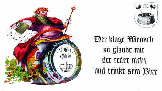 Bier Königliches Gebräu Fahne / Flagge 90x150 cm