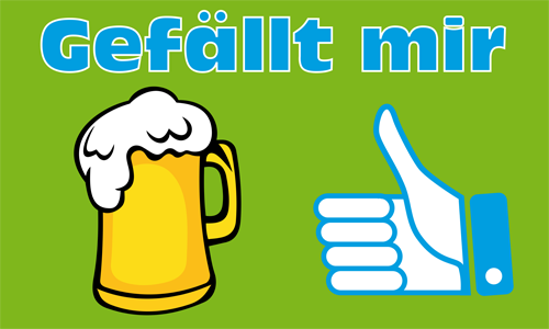 Bier Gefällt mir Fahne/ Flagge 90x150 cm