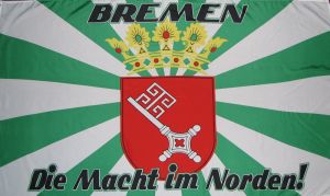 Bremen - Die Macht im Norden! Fahne / Flagge 90x150 cm