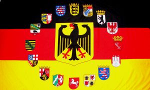 Deutschland mit Wappen Fahne / Flagge 90x150 cm