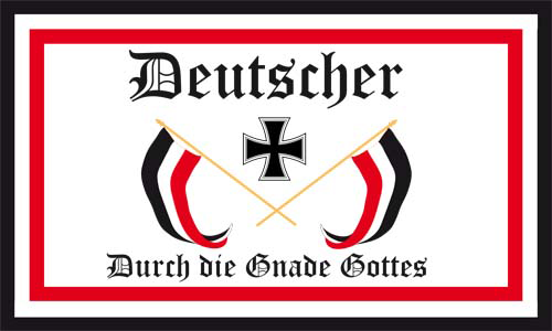 Deutscher durch die Gnade Gottes Fahne / Flagge 90x150 cm