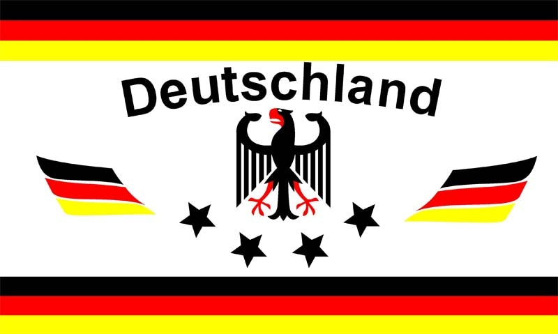 Deutschland "4 Sterne" Fahne / Flagge 90x150 cm