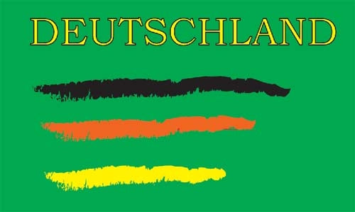 Deutschland Fan Fahne (Motiv 4) Fahne / Flagge 90x150 cm