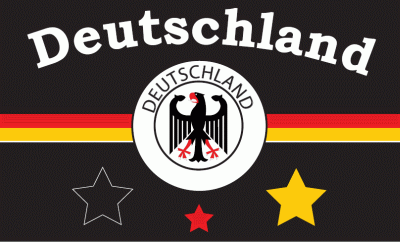 Deutschland Fan Fahne (Motiv 6) Fahne / Flagge 90x150 cm