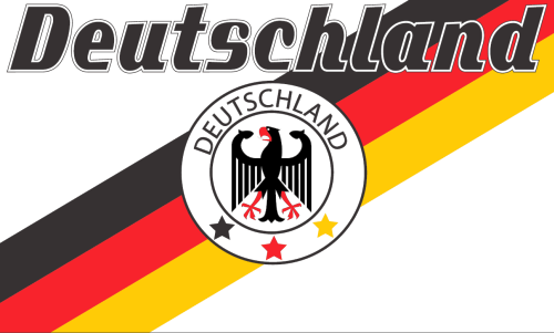 Deutschland Fan Fahne (Motiv 8) Fahne / Flagge 90x150 cm