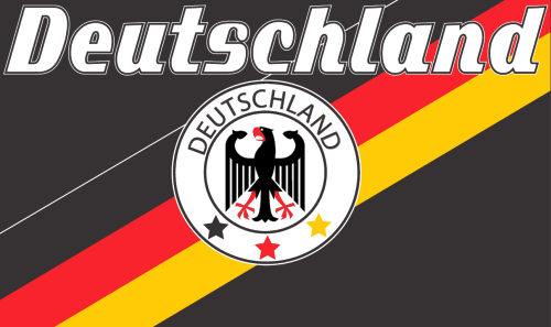 Deutschland Fan Fahne (Motiv 9) Fahne / Flagge 90x150 cm