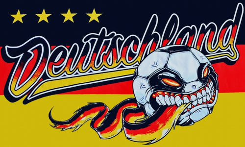Deutschland Fussball "4 Sterne" Fahne / Flagge 90x150 cm