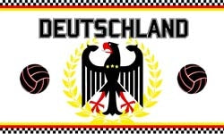 Deutschland "Fussball mit Adler" Fahne / Flagge 90x150 cm