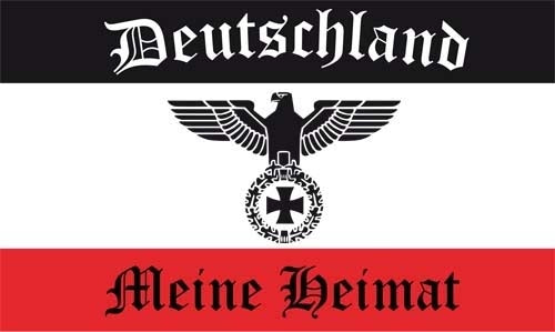 Deutschland meine Heimat Fahne / Flagge 90x150 cm