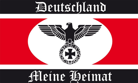 Deutschland meine Heimat Motiv 2 Fahne / Flagge 90x150 cm