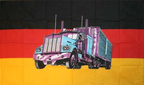 Deutschland mit LKW Fahne / Flagge 90x150 cm