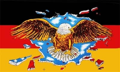 Deutschland mit breitem Adler Fahne / Flagge 90x150 cm