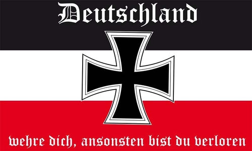 Deutschland wehre dich Fahne / Flagge 90x150 cm