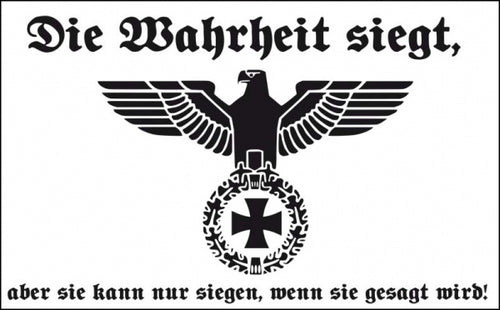 Die Wahrheit siegt Fahne / Flagge 90x150 cm