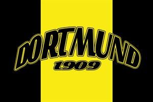 Dortmund - 1909 drei Streifen Prost Fahne / Flagge 90x150 cm