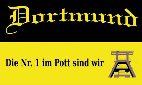 Dortmund - Nr.1 im Pott Fahne / Flagge 90x150 cm