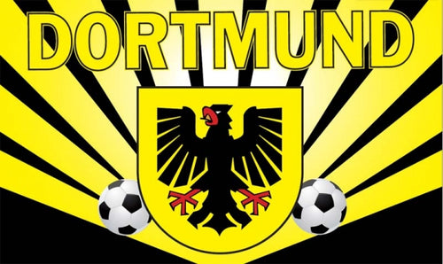 Dortmund - Strahlen Fahne / Flagge 90x150 cm