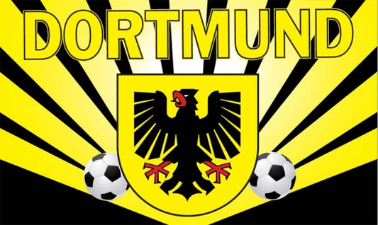 Dortmund - Strahlen Fahne / Flagge 90x150 cm