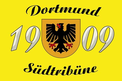 Dortmund - Südtribüne Fahne / Flagge 90x150 cm