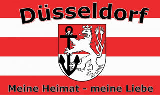 Düsseldorf Meine Heimat, meine Liebe Fahne / Flagge 90x150 cm
