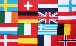 Europa 16 Länder Fahne / Flagge 90x150 cm
