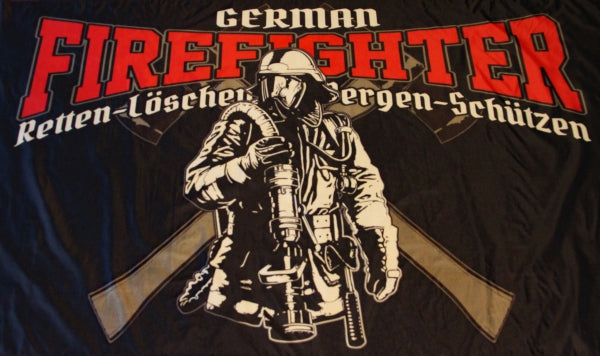 Feuerwehr (Motiv 4) Fahne / Flagge 90x150 cm