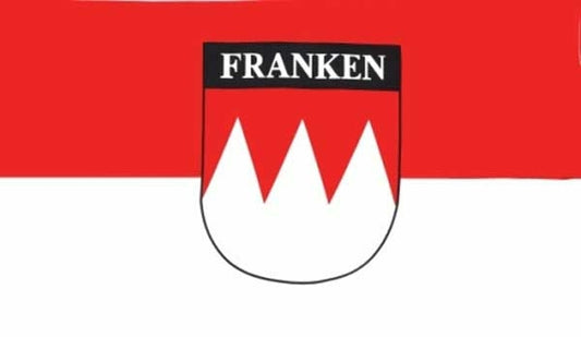 Franken mit Schrift Fahne / Flagge 90x150 cm